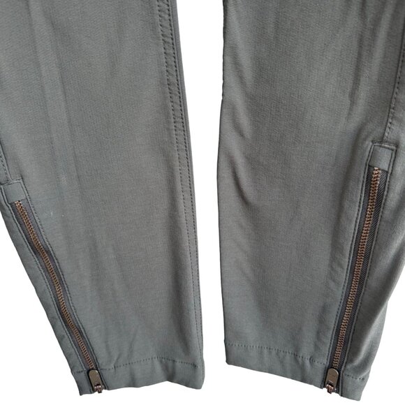 ATHLETA Wander Skinny Ankle Zip Olive Pants 349953-03 Women's Size 0 Nylon - Picture 11 of 16